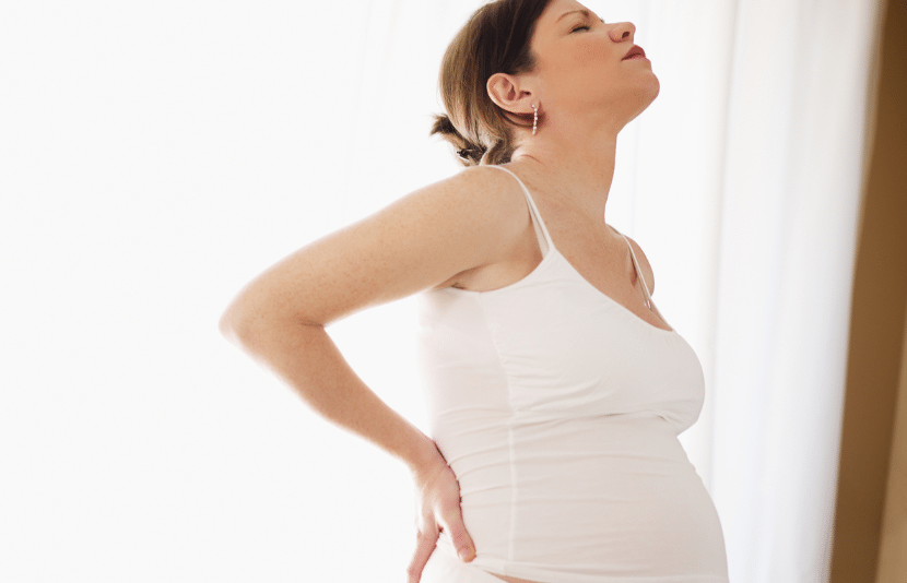 Dolores de espalda durante el embarazo