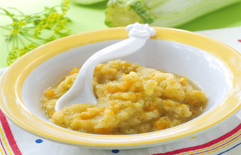 Puré de calabacita y camote