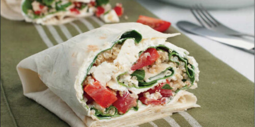 Burrito de espinaca