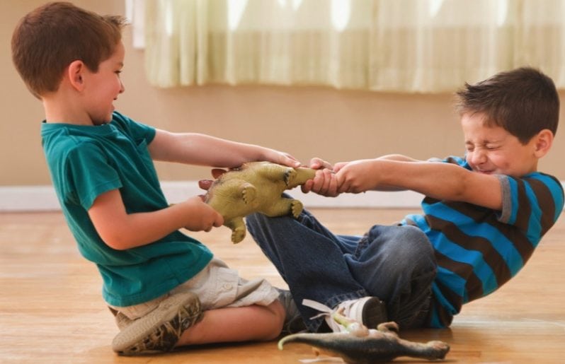 Resultado de imagen de bebes peleando por juguete