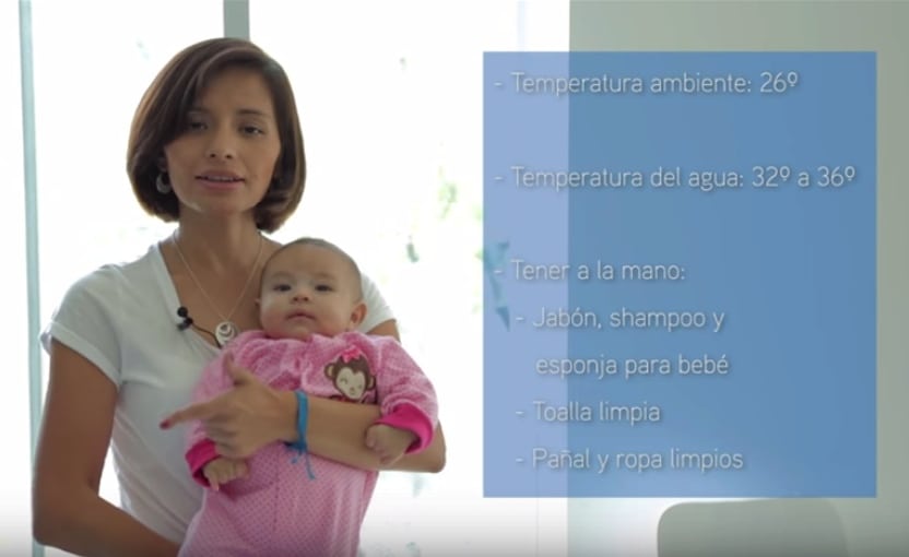 Tips para bañar a tu bebé