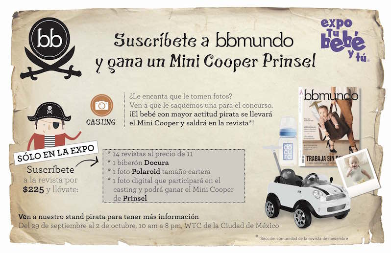 Gana un Mini Cooper de juguete en la Expo tu bebé y tú