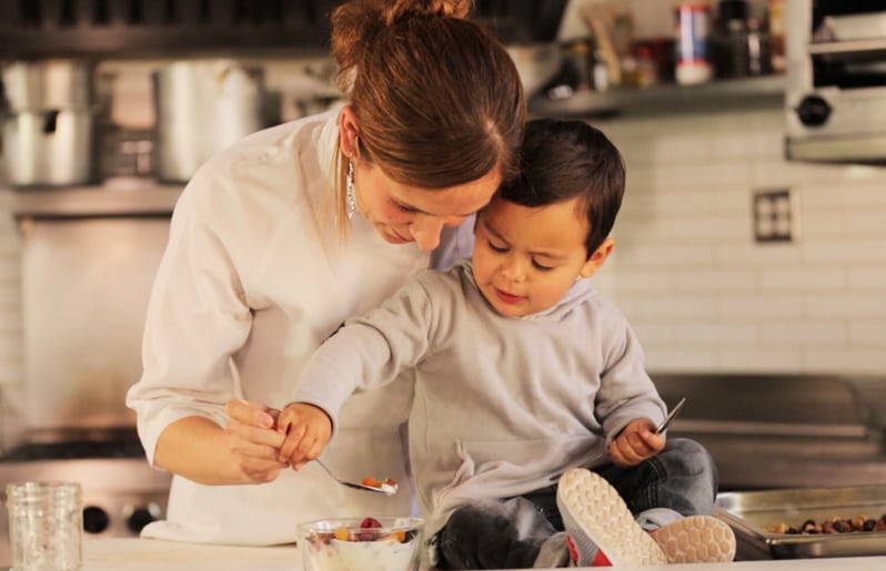 Receta de granola para niños