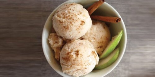 Cómo preparar helado de pay de manzana