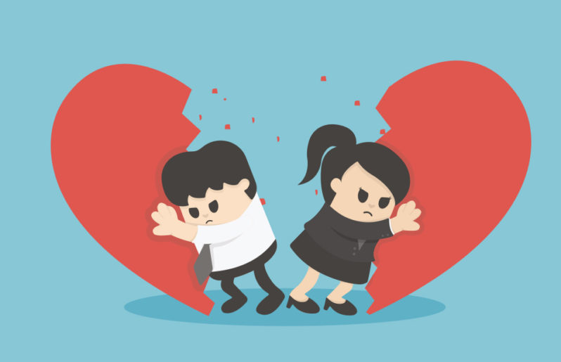una relación termina