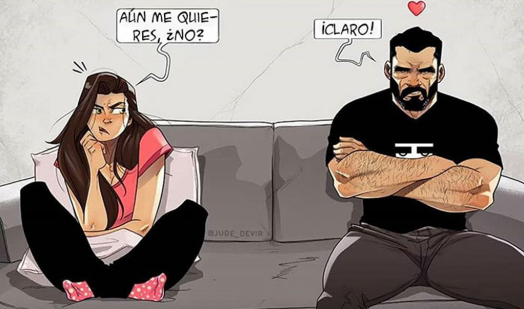 Padre que convirtió en cómic la vida con su esposa y bebé