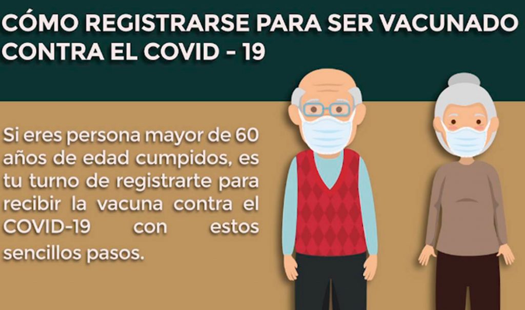 ¿Cómo registrar a un adulto mayor para recibir la vacuna contra el COVID-19?