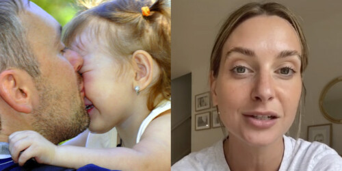 Mujer se vuelve viral por prohibir que sus suegros besen a su hija