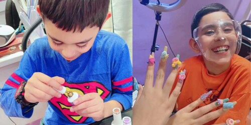 “A unos niños les gusta jugar videojuegos, a mi poner uñas”, contestó Gabriel cuando lo criticaron en Facebook