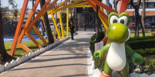 CDMX: Conoce el parque con figuras gigantes de Mario Bros