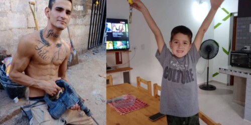 Albañil construye casa para su ex pareja y su hijo