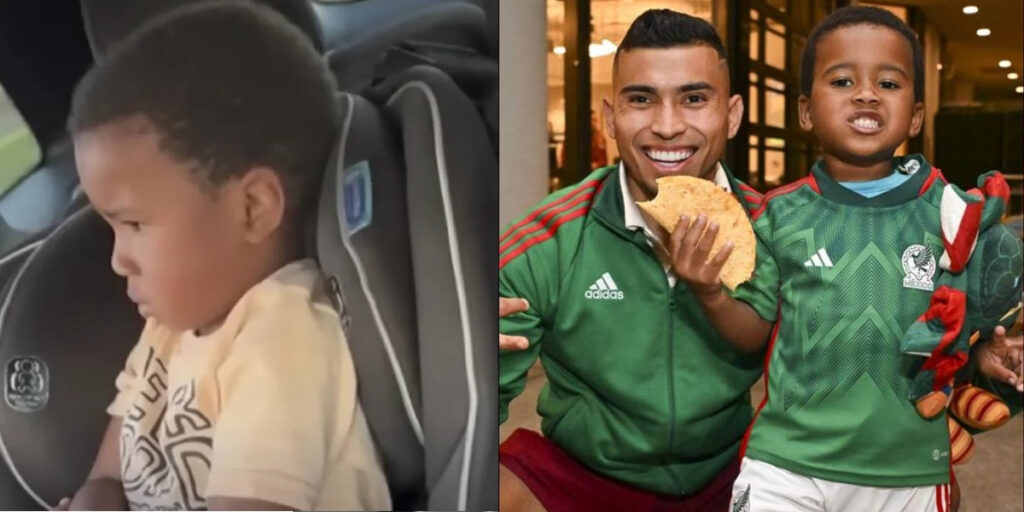 La Selección Mexicana lleva quesadillas al niño que quería ser mexicano