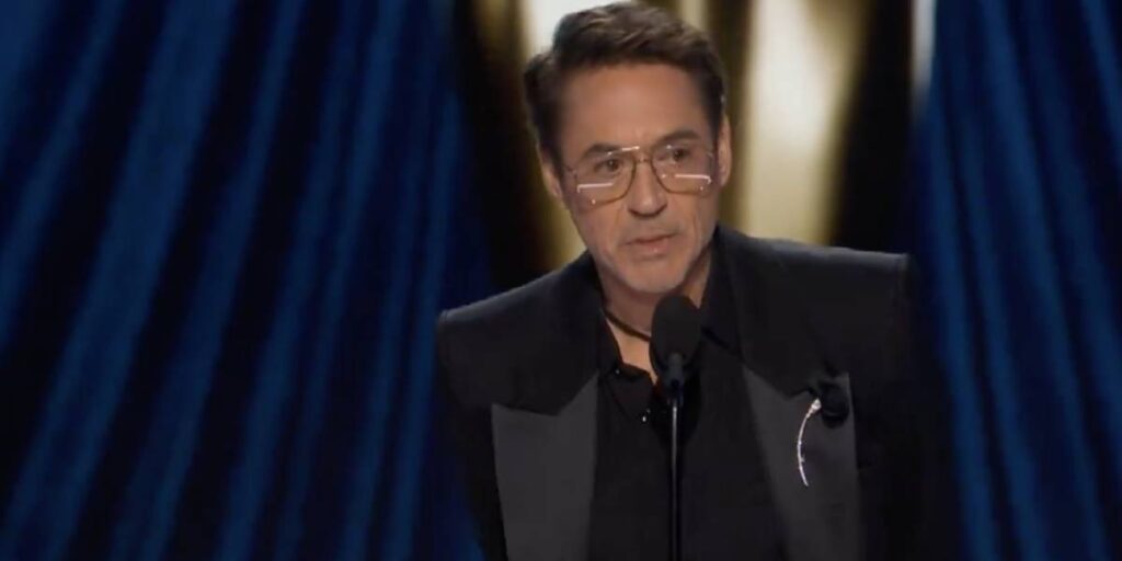 discurso robert downey jr premios oscar