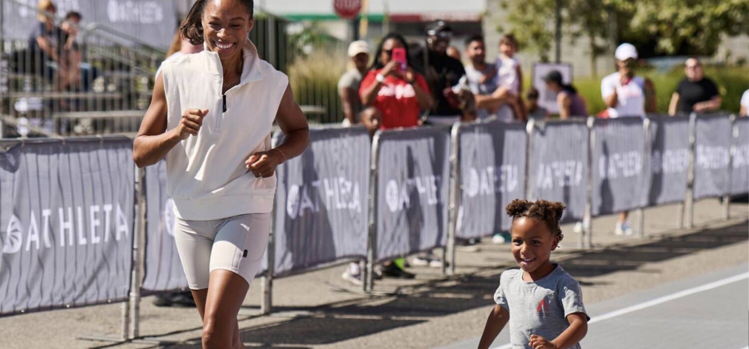 allyson felix con su hija