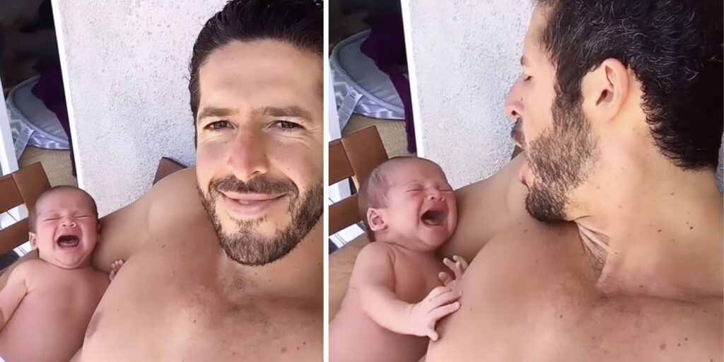 El polémico video de Daniel Eisenman y su bebé llorando