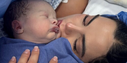 ¡Bienvenido Santiago! Ya nació el tercer hijo de Ximena Navarrete